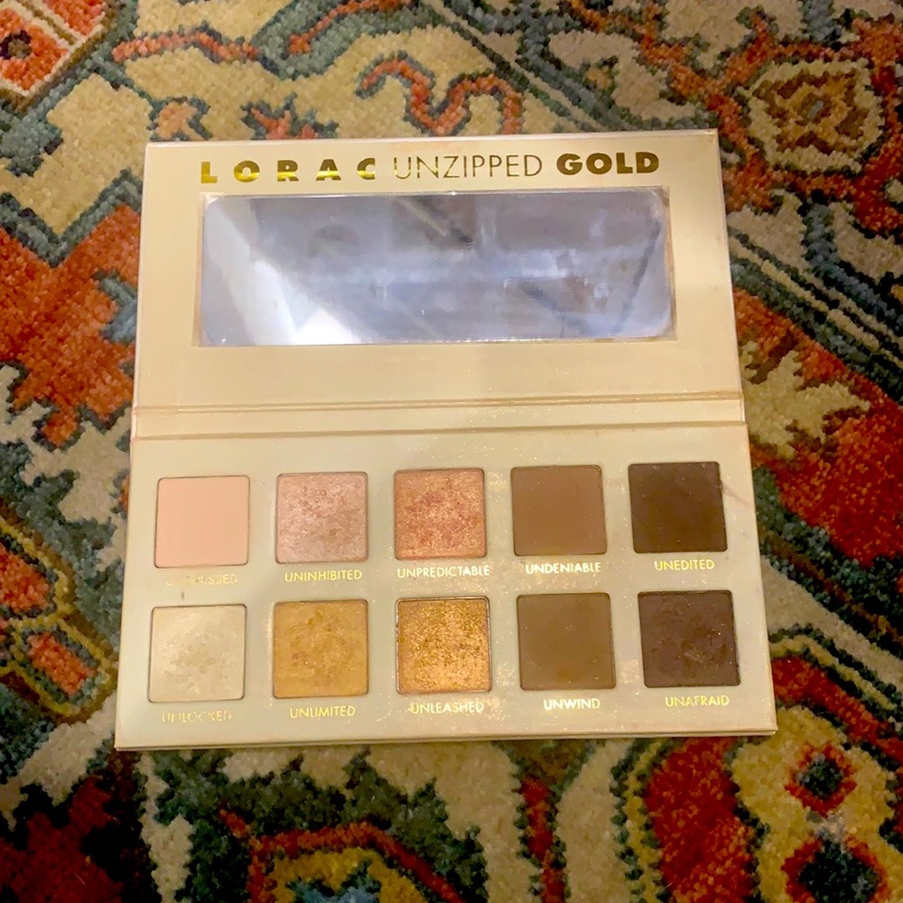 Lorac Unzipped GOLD eye shadow pallet